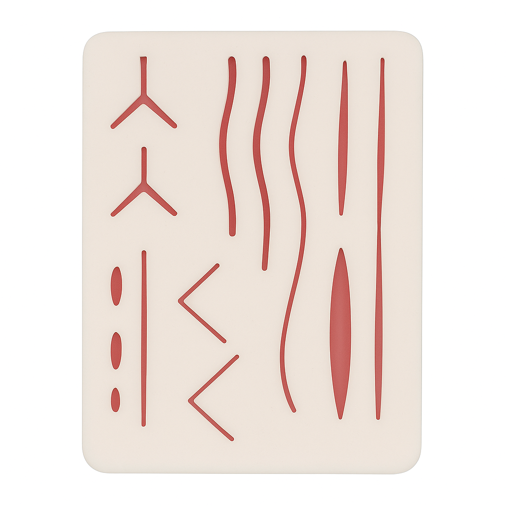 Chirurgisches Nahtset – inkl. Silikon-Übungspad & Instrumente